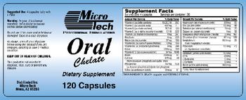 Micro-Tech Professional Formulations Oral Chelate - supplement