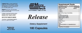 Micro-Tech Professional Formulations Release - supplement