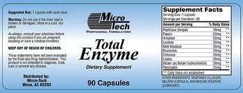 Micro-Tech Professional Formulations Total Enzyme - supplement