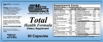 Micro-Tech Professional Formulations Total Health Formula - supplement