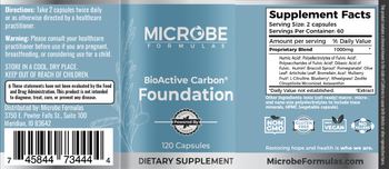 Microbe Formulas BioActive Carbon Foundation - supplement