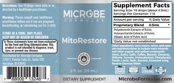 Microbe Formulas MitoRestore - supplement