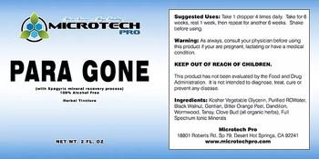 Microtech Pro Para Gone - supplement