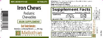 Midlothian Laboratories Iron Chews - iron supplement