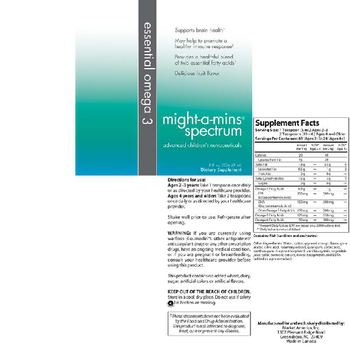 Might-A-Mins Spectrum Essential Omega 3 - supplement