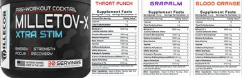 Millecor Milletov-X Xtra Stim Throat Punch - supplement