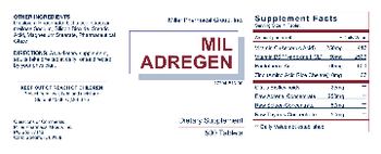 Miller Pharmacal Group MIL Adregen - supplement