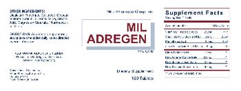 Miller Pharmacal Group MIL Adregen - supplement