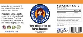 Mimi's Miracle Cell Fuel - supplement