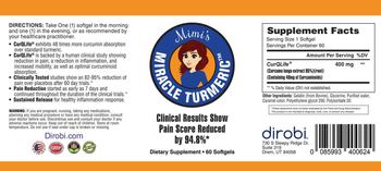 Mimi's Miracle Turmeric - supplement