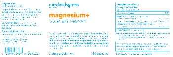 Mindbodygreen Magnesium+ - supplement