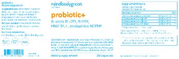 Mindbodygreen Probiotic+ - supplement