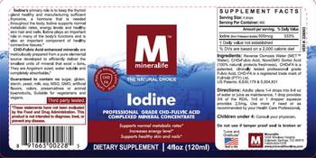 Mineralife Iodine - supplement