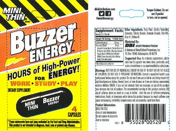 Mini Thin Buzzer Energy - supplement