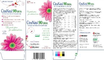 Mission Pharmacal CitraNatal 90 DHA DHA Gelatin Capsule - 