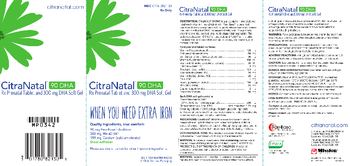 Mission Pharmacal CitraNatal 90 DHA Rx Prenatal Tablet - supplement