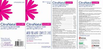 Mission Pharmacal CitraNatal Assure Rx Prenatal Tablet - supplement