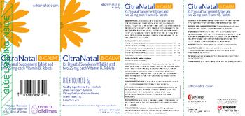 Mission Pharmacal CitraNatal B-Calm Vitamin B6 Tablet - 
