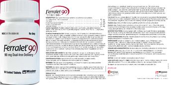 Mission Pharmacal Ferralet 90 - supplement