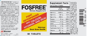 Mission Pharmacal Fosfree - supplement