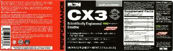 MM Sports Nutrition CX3 Unflavored - supplement