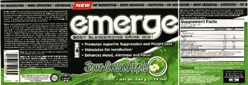 MM Sports Nutrition Emerge Sour Green Apple - supplement