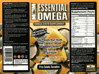 MM Sports Nutrition Essential Omega Pina Colada Smoothie - omega 369 supplement