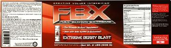 MM Sports Nutrition FBX Extreme Berry Blast - supplement