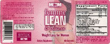 MM Sports Nutrition Femme Lean & Balance - supplement