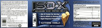 MM Sports Nutrition Iso-X Extreme Vanilla - supplement