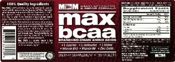 MM Sports Nutrition Max BCAA - supplement