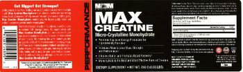 MM Sports Nutrition Max Creatine - supplement
