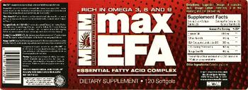 MM Sports Nutrition Max EFA - supplement