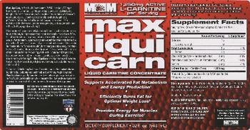MM Sports Nutrition Max Liquicarn - supplement