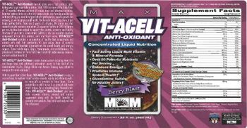 MM Sports Nutrition Max Vit-Acell Anti-Oxidant Berry Blast - supplement