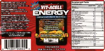 MM Sports Nutrition Max Vit-Acell Energy Citrus Charge - supplement