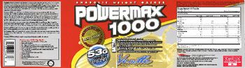 MM Sports Nutrition Powermax 1000 Vanilla - supplement
