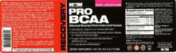 MM Sports Nutrition Pro BCAA Pink Lemonade - supplement