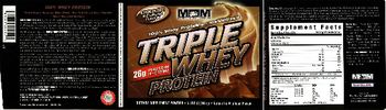 MM Sports Nutrition Triple Whey Protein Chocolate Ice Cream Flavor - supplement powder