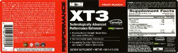 MM Sports Nutrition XT3 Fruit Punch - supplement
