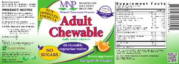 MNP Michael's Naturopathic Programs Adult Chewable Daily Multi Vitamin Orange Flavor - supplement