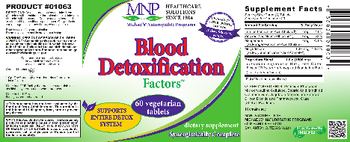 MNP Michael's Naturopathic Programs Blood Detoxification Factors - supplement