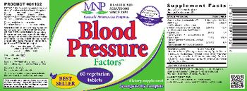 MNP Michael's Naturopathic Programs Blood Pressure Factors - supplement