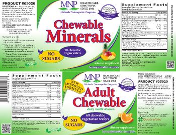 MNP Michael's Naturopathic Programs Chewable Minerals Fruit Punch Flavor - mineral supplement