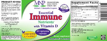 MNP Michael's Naturopathic Programs Essential Immune Nutrients with Vitamin D - supplement