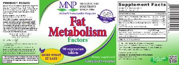 MNP Michael's Naturopathic Programs Fat Metabolism Factors - supplement