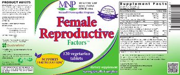 MNP Michael's Naturopathic Programs Female Reproductive Factors - supplement