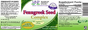 MNP Michael's Naturopathic Programs Fenugreek Seed Complex - supplement