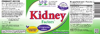 MNP Michael's Naturopathic Programs Kidney Factors - supplement