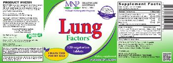 MNP Michael's Naturopathic Programs Lung Factors - supplement
